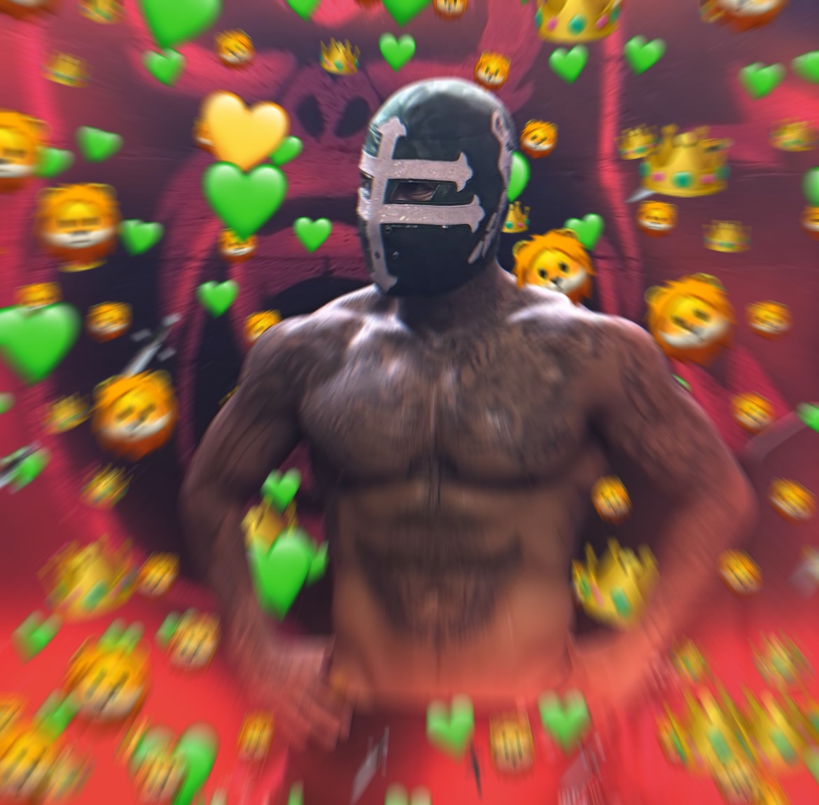 Templario with hearts all around him