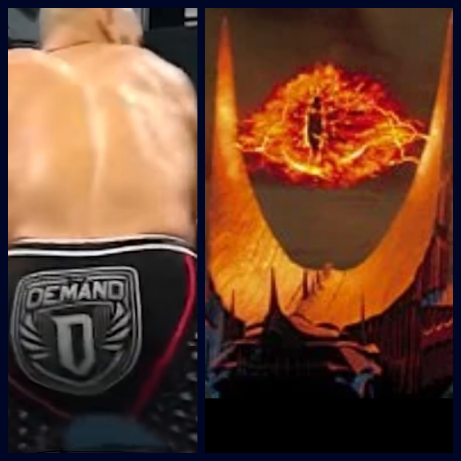 Demand logo and Sauron eye