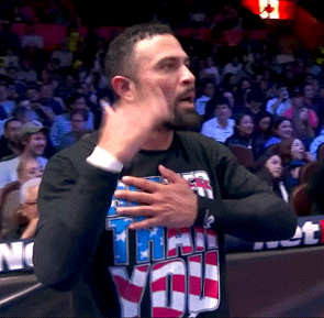 Rocky Romero fanning self