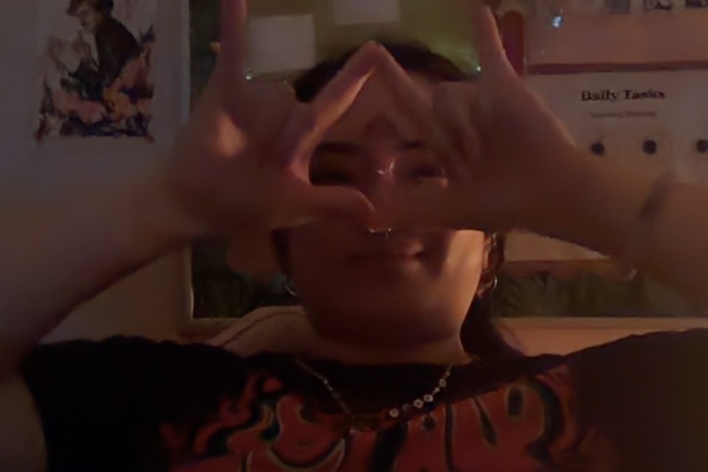 me doing united empire sign