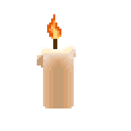 Flickering candle
