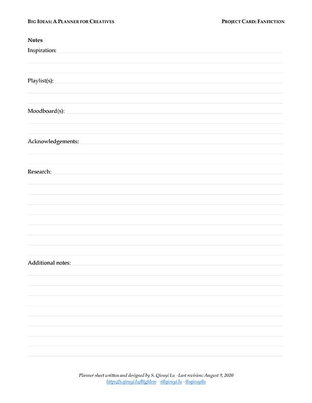 Project Card - Fanfiction (pg. 2)