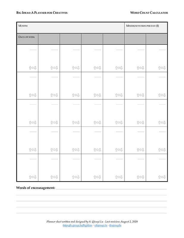 Word Count Calculator (pg. 2)